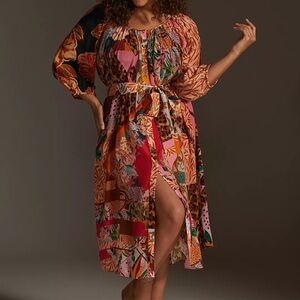 Anthropologie Multicolor Floral Dress